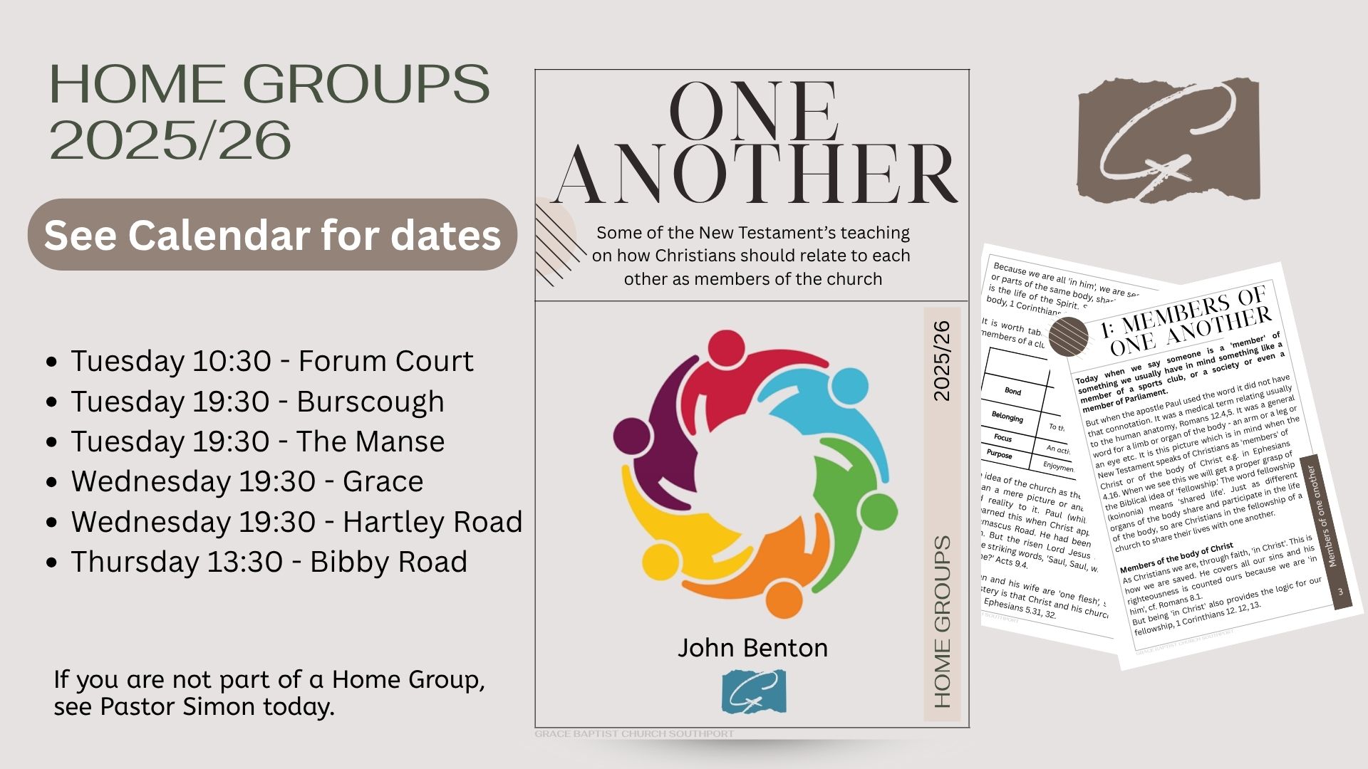 Home Groups 2526 website